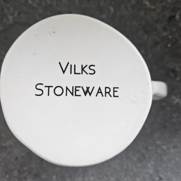 Vilks Stonewear White ABC Mug - Picture 5 of 6
